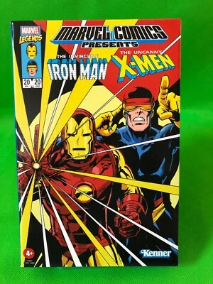 Marvel Legends RETRO 3.75 Iron Man & Cyclops paquete de dos (exclusivo de Hasbro Pulse) Foto 1 de 3