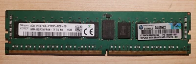 Módulo de memoria HMA41GR7MFR4N-TF HYNIX 8 GB 1Rx4 PC4-17000 2133 MHz ECC REG CL15  Foto 1 de 2