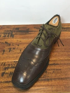 Scarpe Oxford Kenneth Cole Reaction da uomo in pelle marrone con punta alare - marrone taglia 13M - Foto 1 di 12