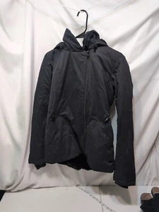 New Women's Black Bench Full Zip Coat Removable Hood Size Small - Picture 1 of 8
