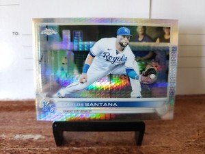 2022 Topps Chrome CARLOS SANTANA Prism ROYALS #143