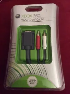 Xbox 360 VGA HD AV Cable - Brand New & Sealed - Official! - Picture 1 of 2