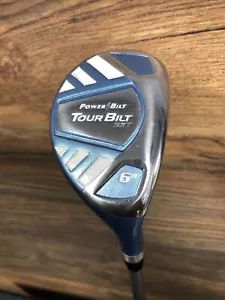 USED RH Women's PowerBilt TourBilt SXT #6 Hybrid Lady Flex Graphite 5602-SXT6 - Picture 1 of 13