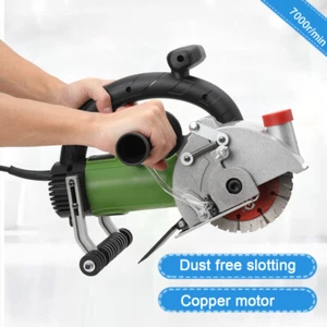 3200W Electric Wall Chaser Groove Cutter Steel Concrete Slotting Cutting Machine - Picture 1 of 15