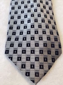 IV Front Tie - 4 in grau Seidenkrawatte - Herren klassisch - Bild 1 von 6