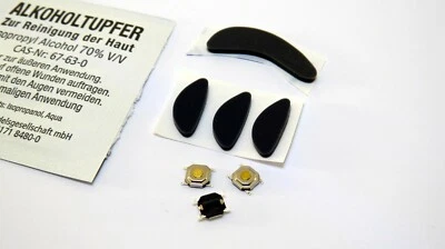 Logitech M570 Piedini Mouse + 3x Micro Interruttore, Pulsante per Pulsante Avanti e Indietro - Immagine 1 di 4