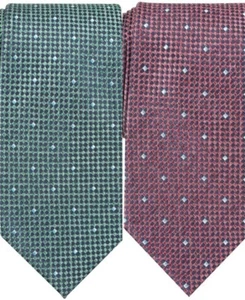 NWT Perry Ellis Arran Neat Silk Red/Green Geometric 2 PACK Ties (One Size) - Picture 1 of 3