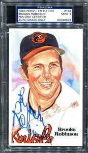 1983 PEREZ STEELE PC BROOKS ROBINSON AUTOGRAPHED PSA/DNA 9 - Picture 1 of 2