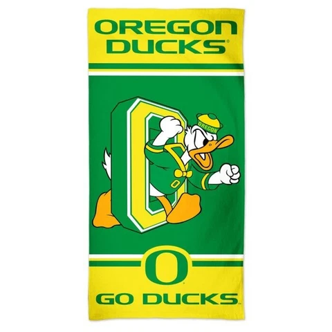 Oregon Ducks NCAA 30" x 60" Mascot Beach Towel McArthur Cover
