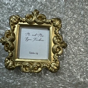 Kate Aspen Gold Baroque Picture Frame Place Card Holder Party Wedding 30 Pieces - Picture 1 of 2