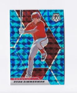 2021 Panini Mosaic Mosaic Reactive Blue #183 Ryan Zimmerman Washington Nationals - Picture 1 of 2