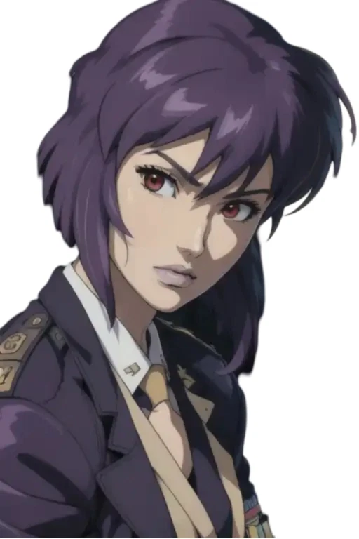 Major Kusanagi Waifu Ghost in the Shell Weatherproof Anime Sticker 6" Car Decal - Image 1 of 1