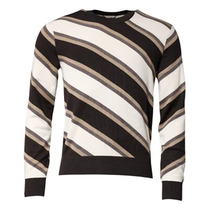 DOLCE & GABBANA Sweater Multicolor Stripes CrewNeck Pullover IT48/US38/M 1500usd - Picture 1 of 7