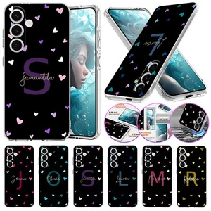Personalised Hearts Phone Case For Samsung Galaxy A16 A56 A36 S24 S25 Soft Cover - Picture 1 of 56