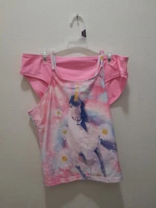 Girls Size XXL 18 Wonder Nation Tankini Swim Suit Bathing Suit UPF 50+ NWT - Picture 1 of 5