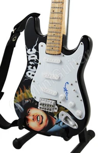 Miniature Guitar Art Series Angus Young AC/DC & Strap - Picture 1 of 4