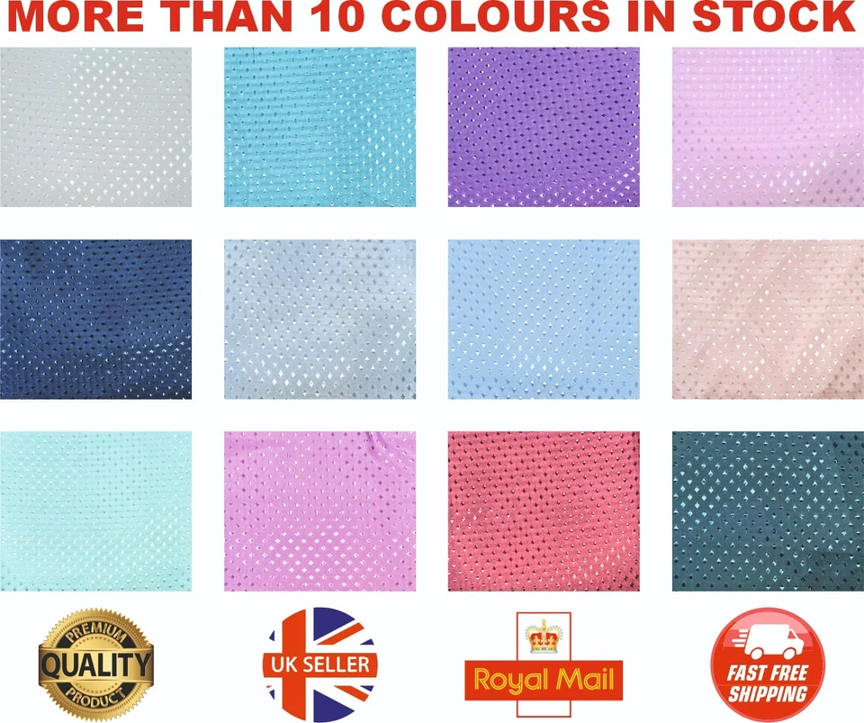 Diamond Shower Curtain Polyester Fabric Waterproof Bathroom Curtain & Free Hooks - Image 1 of 1