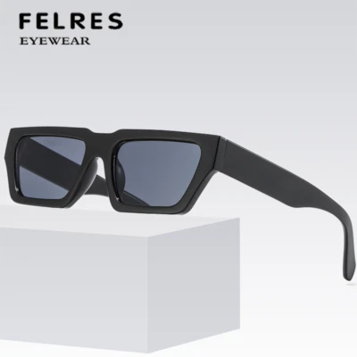 Hombres Mujeres Cuadrado Marco Pequeño Moda Gafas de sol Exterior Tono Retro Gafas Lo último Foto 1 de 4