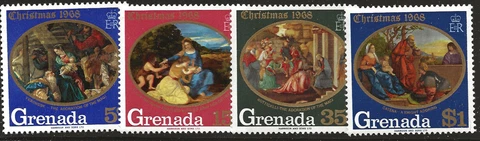 Grenada Scott #290-93, Singles 1968 Complete Set FVF MNH Cover
