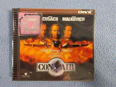 NEW SEALED CON AIR DIVX DVD NICOLAS CAGE JOHN MALKOVICH JOHN CUSACK VING RHAMES - Image 1 of 2