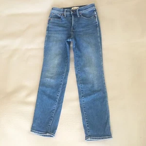 Madewell Jeans Stovepipe donna TG 25x25 vita alta rinforzata cropped classicore - Foto 1 di 15