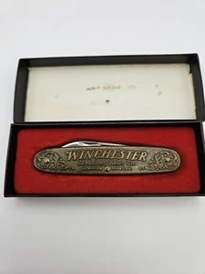 WINCHESTER MADE IN USA BRASS JACK KNIFE MODEL 1873 1987-1 (13933) - Picture 1 of 6