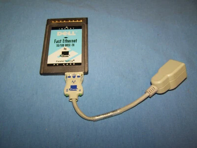 Dell 3Com Fast 10/100 LAN Ethernet PC Card with Dongle Cable 3CCFE575CT-D - Image 1 of 2