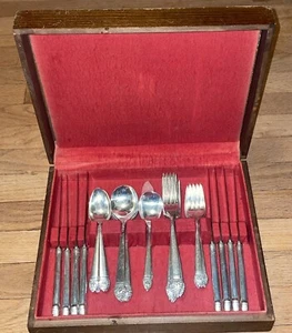 King Cedric Community Plate Silverware Made in 1933 with 43 Pieces (for 8) - Picture 1 of 10