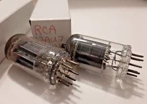 Par de placas negras RCA 12AU7 ECC82 - tubos de preamplificador x2 - PROBADO - ENVÍO RÁPIDO - Imagen 1 de 9