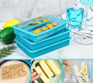 Silicone Ice Cube Trays for Water Bottles Ice Cube Mold 12 Cavity, Easy Relea... - Picture 1 of 8
