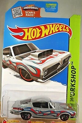 Hot Wheels #213 HW Workshop-Heat Fleet '68 2015 Hemi Barracuda variación plateada Foto 1 de 4