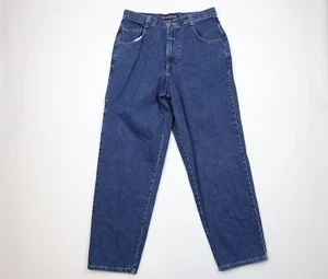 NOS Vintage 90s Streetwear Mens 36x34 Baggy Fit Wide Leg Denim Jeans Blue Cotton - Picture 1 of 14