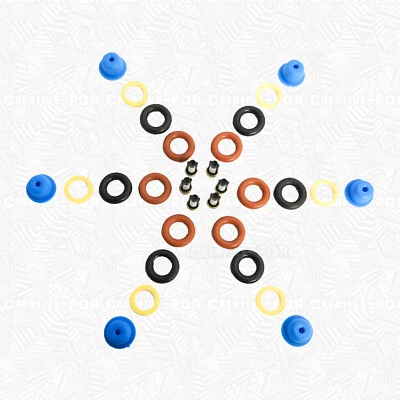 Fuel Injector Service Kit Suit Ford Falcon XG XH UTE 4.0L 6 CYL 1993-1999 - image 1 of 4