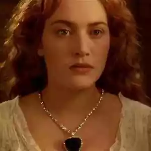 Gorgeous Titanic Heart Of The Ocean Necklace 25CT Simulated Sapphire 925 Silver - Picture 1 of 9