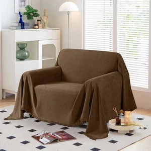Couch Covers Washable Oversized Chair Cover Armchair Cover for Dogs Tassel Re... - Picture 1 of 8