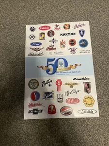 Magazine AMERICAN AUTO CLUB UK Anniversary edition pre 50 AAC RARE COLLECTIBLE - Picture 1 of 4