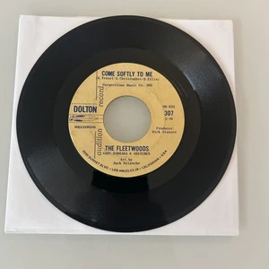 Fleetwoods Come Softly to Me / I Care So Much  Promo 45 Audition Record - Picture 1 of 4