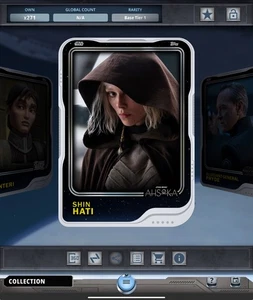 🔥 Star Wars Card Trader SHIN HATI 2025 Nivel 1 x100 Base Blanca MONUMENTO DE TESORO 🔥 - Imagen 1 de 1