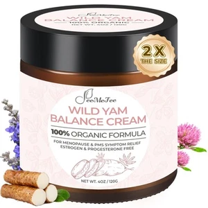 Wild Yam Cream 4oz, Organic Balancing Cream for Women, Deep Nourishment and H... - Picture 1 of 9