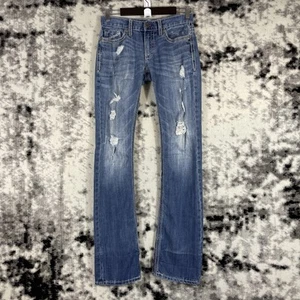 BKE Aiden Jeans Mens Size 27L Distressed Buckle Fade Cowboy Rockabilly - Picture 1 of 12