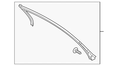 Ford Mustang 2015-2023 genuino - tira superior para clima FR3Z-6321597-B Foto 1 de 4