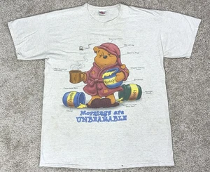 Camiseta De Colección Años 90 Winnie the Pooh Disney L Mañanas Insoportable Envejecida XL - Imagen 1 de 7