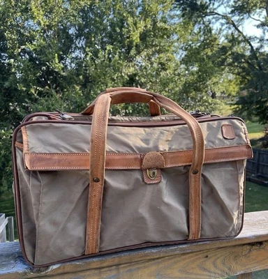 Hartmann 4 Pc Luggage Suit-O-Matic 747 Nylon Leather Garment Carry On Vtg Purse - Image 1 of 4