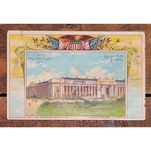 Edificio de Educación 1904 - Exposición de San Luis - Postal impresa alemana - Imagen 1 de 2