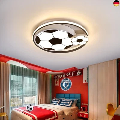 AOLED LED Deckenleuchten für Kinder Fußball Deckenlampe Schlafzimmerlampe 3000-6000K D