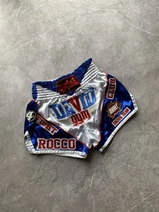 Pantaloncini vintage THAI4MORE Muay Thai boxe allenamento David palestra taglia L - Foto 1 di 18