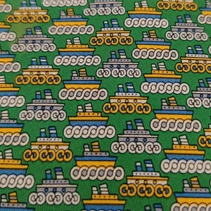 Salvatore Ferragamo SF Seide Designer Luxus Krawatte Schiffe Muster Grün Herren Krawatte - Bild 1 von 8