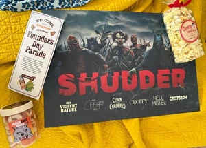2025 SDCC Comic Con Payaso en un Cornfield Promo Bolsa Bolso Póster Palomitas de Maíz Caramelo - Imagen 1 de 4