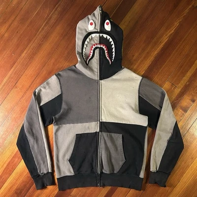 BAPE Crazy Color Cremallera Completa Tiburón Sudadera con Capucha Un Mono de Baño Foto 1 de 4