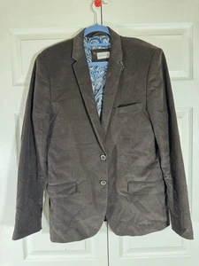 Father & Sons corduroy elbow patch Mens 2 button Blazer suit Jacket Size 52 - Picture 1 of 11